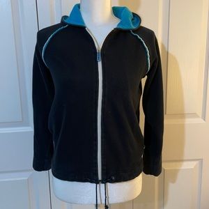 Liz Claiborne Liz & Co. Black Zip up Hoodie Small